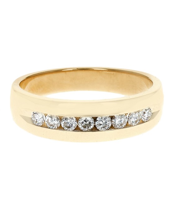 Gentlemen's Diamond Ring in Yellow Gold